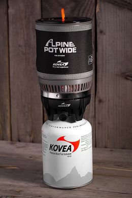 Картинка Система для приготовления пищи Kovea Alpine Pot Wide 1 л (KB-0703W) 8806372096069 -  Kovea