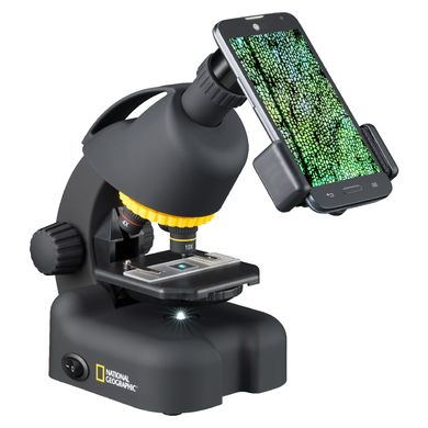 Зображення Микроскоп National Geographic 40x-640x с адаптером для смартфона (922416) 922416 - Мікроскопи National Geographic