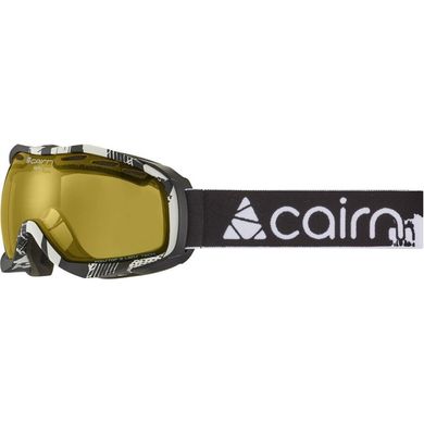 Зображення Мужская маска для лыж и сноуборда Cairn Alpha Photochromic black-white assymetric(0580858-2979) 0580858-2979 - Маски гірськолижні Cairn