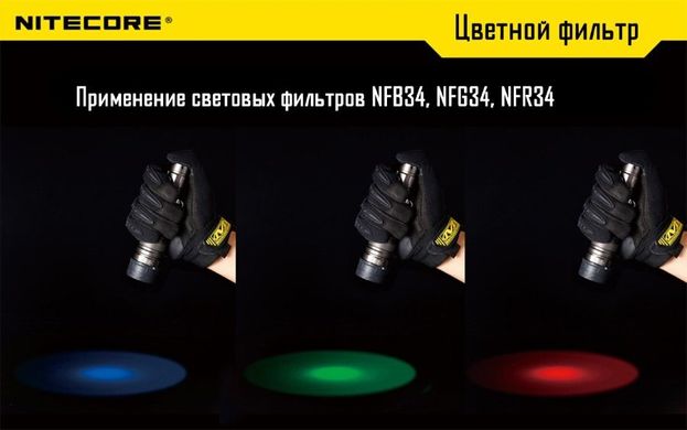 Зображення Фильтр Nitecore NFD34, белый 6-1067 - Аксессуари для ліхтарів Nitecore