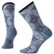 Зображення Шкарпетки жіночі мериносові Smartwool Pompeii Pebble Crew Blue Steel Heather, р.M (SW 10415.473-M) SW 10415.473-M - Повсякденні шкарпетки Smartwool