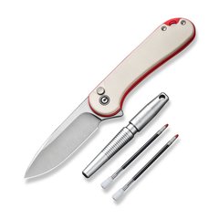 Картинка Комплект (Нож складной, ручка) Civivi StellarQuill Pen & Button Lock Elementum II Knife Combo Gift Pack C23049 C23049 - Ножи Civivi