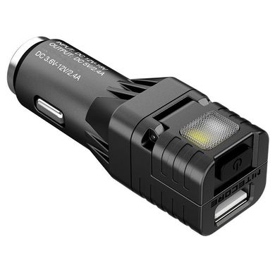 Зображення 2 в 1 - Ліхтар від прикурювача + автомобільний зарядний пристрій Nitecore VCL10 (25 люмен, 2 реж) 6-1334 - Ручні ліхтарі Nitecore