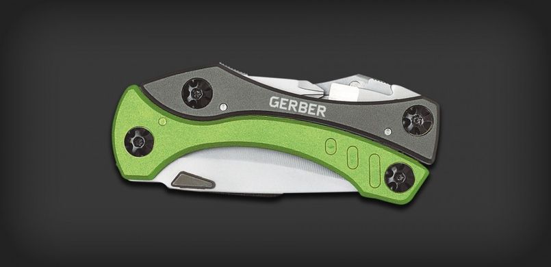 Зображення Мультитул Gerber Crucial Tool Green, Liner Lock (31-000238) 31-000238 - Мультитули Gerber