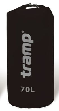 Картинка Гермомешок Tramp Nylon PVC 70 черный TRA-104-black TRA-104-black - Гермомешки и гермопакеты Tramp