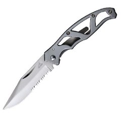 Картинка Нож складной карманный Gerber Paraframe Mini 22-48484 (Frame lock, 56/152 мм, хром) 22-48484   раздел Ножи