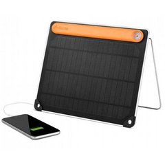 Картинка Солнечное зарядное (солнечная батарея) Biolite SolarPanel 5+ с аккумулятором 2200 mAh (BLT SPA0200) Black/Orange BLT SPA0200   раздел Зарядные устройства