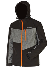 Зображення Куртка мембранна вітронепроникна Norfin VECTOR (чоро-сірий, PL-70%, PU-30%, р.M) 418002-M 418002-M - Куртки та кофти Norfin
