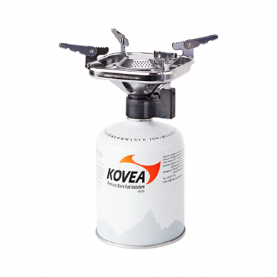 Картинка Газовая туристическая горелка Kovea Vulcan 1,53кВт с пьезоподжигом и ветрозащитой (TKB-8901) 8809000501195 -  Kovea