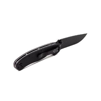 Зображення Ніж складаний кишеньковий Ontario RAT II BP Black 8861 (Liner Lock, 76/178 мм, чорний) 8861 - Ножі Ontario