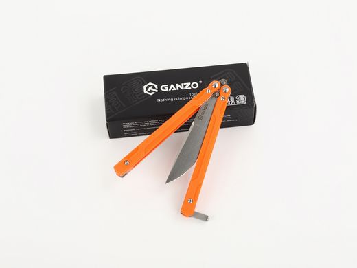 Зображення Нiж-метелик (балiсонг) Ganzo G766-OR G766-OR - Ножі Ganzo
