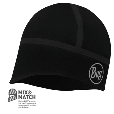 Зображення Шапка Buff Windproof Hat, Solid Black - L/XL (BU 111245.999.30.00) BU 111245.999.30.00 - Шапки Buff