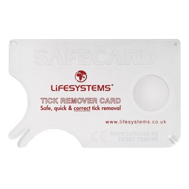 Картинка Карточка для извлечения клещей Lifesystems Tick Remover Card 34020 - Средства от насекомых Lifesystems