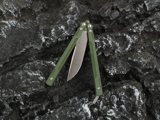 Зображення Нiж-метелик (балiсонг) Ganzo G766-GR G766-GR - Ножі Ganzo