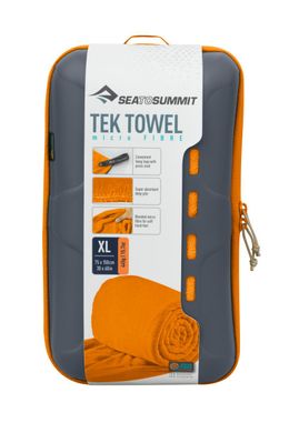 Зображення Рушник з мікрофібри Tek Towel, XL - 75х150см, Orange від Sea to Summit (STS ATTTEKXLOR) STS ATTTEKXLOR - Гігієна та полотенця Sea to Summit