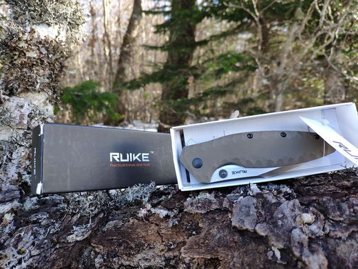 Картинка Нож складной туристический Ruike P843-W (Liner Lock, 90/208 мм) P843-W - Ножи Ruike