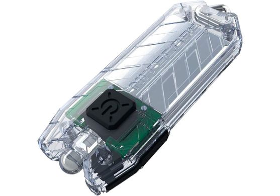 Картинка Фонарь-брелок наключный Nitecore TUBE v2.0 (1 LED, 55 люмен, 2 режима, USB), прозрачный 6-1147_V2_transpar - Наключные фонари Nitecore