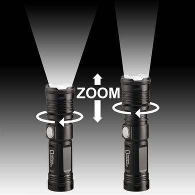 Зображення Ліхтар National Geographic Iluminos Led Zoom Flashlight 1000 lm (930143) 930143 - Ручні ліхтарі National Geographic