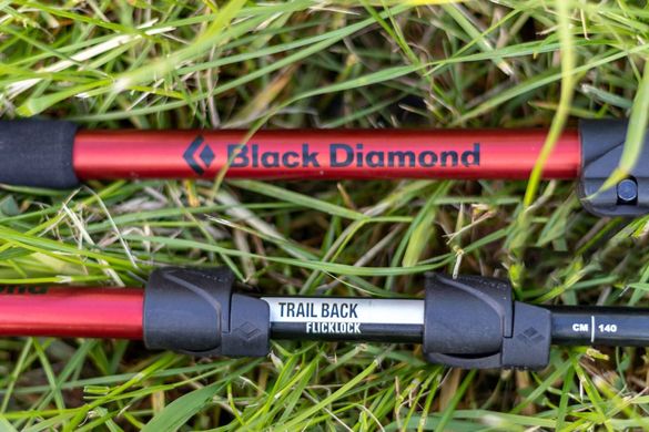 Картинка Треккинговые телескопические палки Black Diamond Trail Back, 63-140 см, Octane (BD 112227.8001) BD 112227.8001 - Треккинговые палки Black Diamond