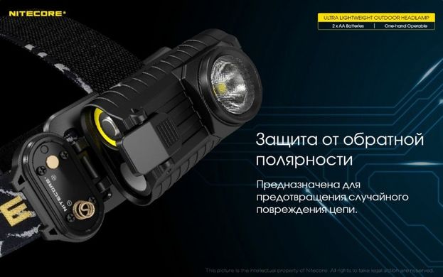 Зображення Ліхтар налобний Nitecore HA23 (Cree XP-G2, 250 люмен, 4 режими, 2хAA) 6-1366 - Налобні ліхтарі Nitecore