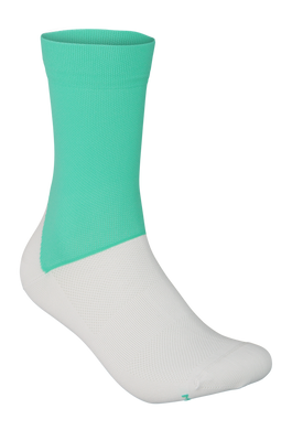 Картинка Носки велосипедные POC Essential Road Sock, Fluorite Green/Hydrogen White, S (PC 651108352SML1) PC 651108352SML1 - Велосипедные носки POC