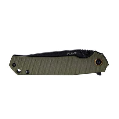 Картинка Нож складной карманный Ruike P801-G (Frame lock, 86/200 мм) зеленый P801-G - Ножи Ruike