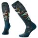 Зображення Шкарпетки жіночі мериносові Smartwool PhD Ski Medium Pattern Lochness, р.S (SW 15018.957-S) SW 15018.957-S - Гірськолижні шкарпетки Smartwool