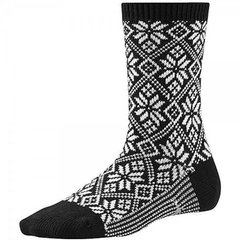 Зображення Шкарпетки жіночі мериносові Smartwool Traditional Snowflake Black, р.S (SW SW524.001-S) SW SW524.001-S - Повсякденні шкарпетки Smartwool