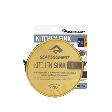 Картинка Мойка Sea To Summit - Kitchen Sink Olive, 20 л STS ASINK20 - Канистры и ведра Sea to Summit