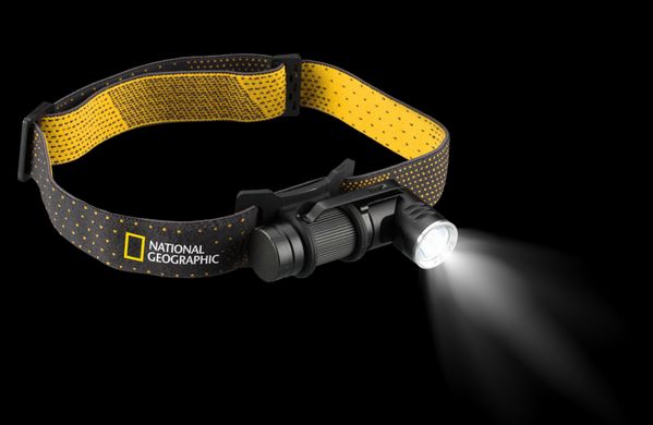 Картинка Фонарь налобный National Geographic Iluminos Led Flashlight head mount 450 lm (930140) 930140 - Налобные фонари National Geographic