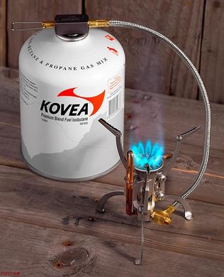 Картинка Туристическая горелка Kovea Camp-5 2кВт с пьезоподжигом и ветрозащитой (KB-1006) 8806372095147 -  Kovea