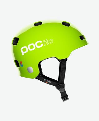Картинка Велошлем POC Pocito Crane Fluorescent Yellow/Green XS/S (PC 105548234XSS1) PC 105548234XSS1 - Шлемы велосипедные POC