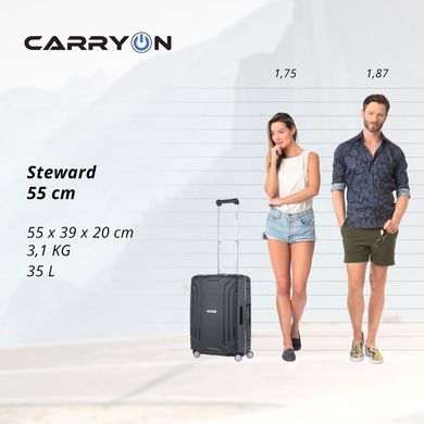 Зображення Чемодан CarryOn Steward (S) Black (927742) 927742 - Дорожні рюкзаки та сумки CarryOn