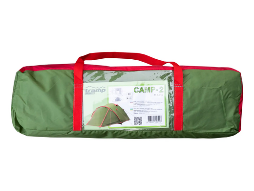 Картинка Палатка для пеших походов двухместная Tramp Lite Camp 2 (TLT-010) TLT-010-olive - Туристические палатки Tramp Lite