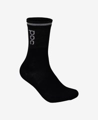 Зображення Шкарпетки велосипедні POC Thermal Sock, Sylvanite Grey/Uranium Black, M (PC 651358259MED1) PC 651358259MED1 - Велосипедні шкарпетки POC