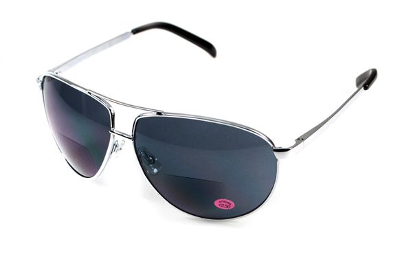 Зображення Біфокальні захистні окуляри Global Vision AVIATOR Bifocal gray (1АВИБИФ-Д3.0) 1АВИБИФ-Д3.0 - Тактичні та балістичні окуляри Global Vision