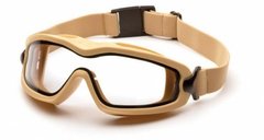 Картинка Тактические очки-маска Pyramex V2G-PLUS SAND прозрачные (2В2Г-Т10П) 2В2Г-Т10П - Тактические и баллистические очки Pyramex