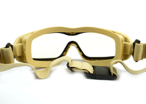 Зображення Тактична захисна маска с діоптричною вставкою Pyramex V2G-PLUS SAND Прозора (2В2Г-Т10П+RX) 2В2Г-Т10П+RX - Тактичні та балістичні окуляри Pyramex