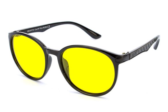 Картинка Антибликовые очки для вождения-антифары Graffito 773162 Polarized (yellow) желтые ГРАФ3162С3 -  Graffito
