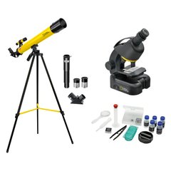 Картинка Микроскоп National Geographic Junior 40x-640x + Телескоп 50/600 (927790) 927790 - Микроскопы National Geographic