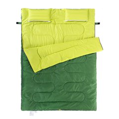 Зображення Спальник двомісний з подушками Naturehike DOUBLE SD15M030-J, (12°C), зелений 6927595703793 - Спальні мішки Naturehike