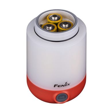 Картинка Фонарь кемпинговый Fenix CL23 (White, Yellow, Red LED, 300 люмен, 8 режимов, 3xAA), красный CL23r - Кемпинговые фонари Fenix