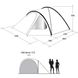 Картинка Палатка Outwell Haze 5 Grey 360х320х185 см (929033) 929033 - Кемпинговые палатки Outwell