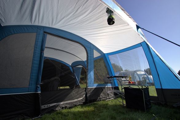 Картинка Палатка 6+ местная для базового лагеря Vango Somerton 650XL Sky Blue (928179) 928179 - Кемпинговые палатки Vango