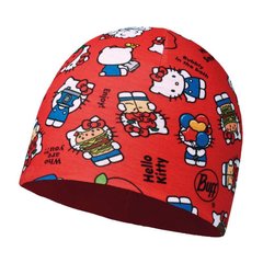 Картинка Шапка дитяча (4-8) Buff Hello Kitty Child Microfiber & Polar Hat, Foodie Red (BU 113207.425.10.00) BU 113207.425.10.00 - Шапки Buff