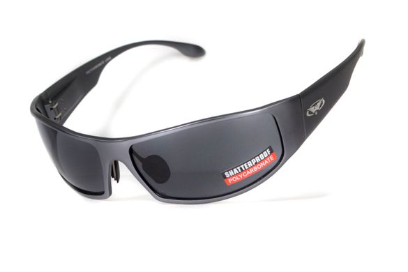 Зображення Окуляри захистні Global Vision BAD-ASS-1 GunMetal gray (1БЕД1-ГМ20) 1БЕД1-ГМ20 - Тактичні та балістичні окуляри Global Vision