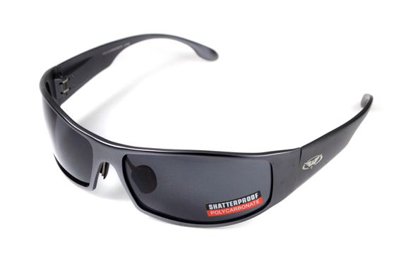 Зображення Окуляри захистні Global Vision BAD-ASS-1 GunMetal gray (1БЕД1-ГМ20) 1БЕД1-ГМ20 - Тактичні та балістичні окуляри Global Vision