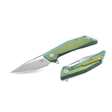 Картинка Нож складной карманный Bestech Knife SHRAPNEL Green and Gold BT1802B (90/213 мм) BT1802B - Ножи Bestech