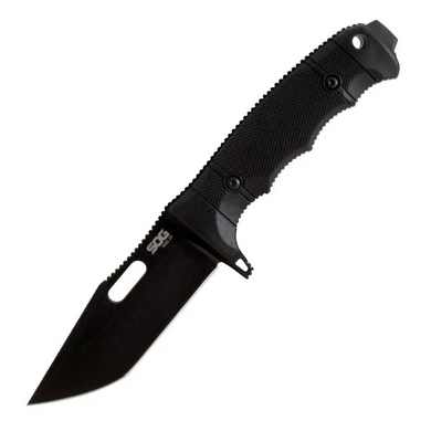 Картинка Нож SOG SEAL FX Tanto Black нескладной, тактический (SOG 17-21-02-57) SOG 17-21-02-57 - Ножи SOG