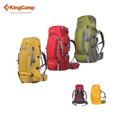 Картинка Рюкзак туристический для длительных походов KingCamp Peak 60+5 Yellow (KB3248 Yellow) KB3248 Yellow - Туристические рюкзаки King Camp